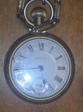 Vintage Westclox Country Gentleman Pocket Watchc 1970s
